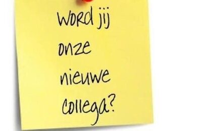 Word jij onze nioeuwe collega